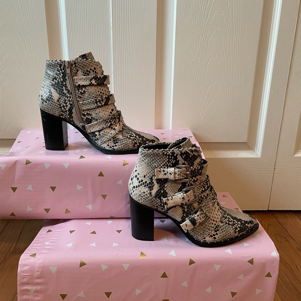 Stevemadden HUMBLE NATURAL, 7.5 heeled boots